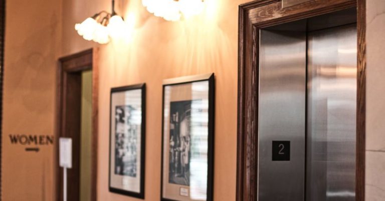 Elevator Pitch - Gold-colored Chandelier