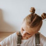 Online Learning - Little Girl Writing on a Notebook